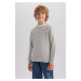 DEFACTO Boy's Crew Neck Sweater