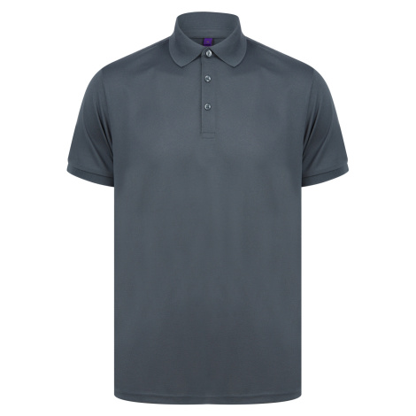 Henbury Pánske polo tričko H465 Charcoal