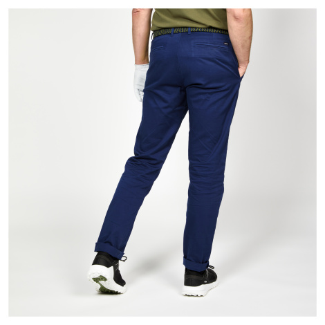 Pánske bavlnené golfové nohavice - MW500 modré INESIS