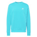 Nike Sportswear Mikina 'Club Fleece'  tyrkysová / biela