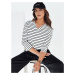 VARASE women's striped blouse white Dstreet