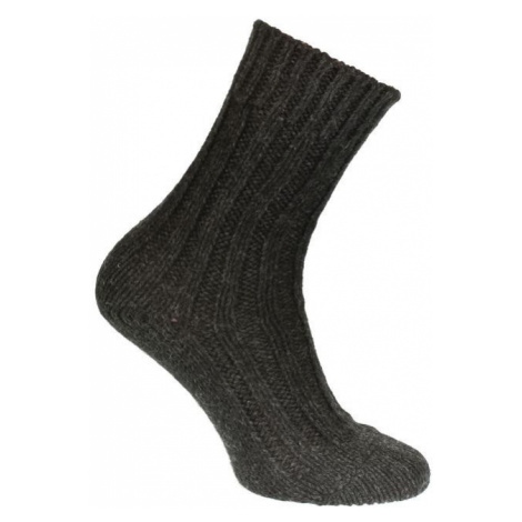 Dámske luxusné čierne vlnené ponožky ALPAKA John-C