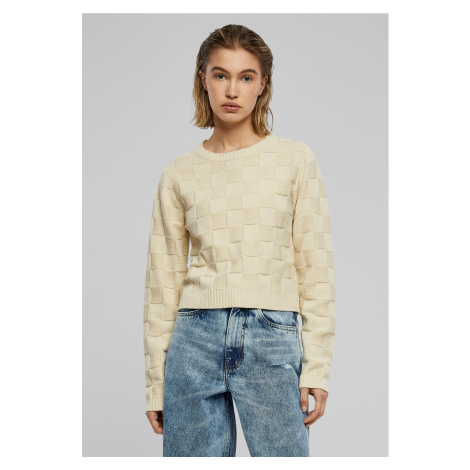 Women's sweater Check Knit sand Urban Classics