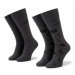 Hugo Súprava 2 párov vysokých pánskych ponožiek 2P Rs Icons Cc 50416643 Sivá