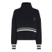 Tommy Hilfiger Sveter - VARSITY HIGH-NK SWEATER LS čierny