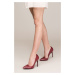 Fox Shoes Claret Red Women's Heeled Shoes