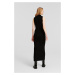 Šaty Karl Lagerfeld Jeans Klj Knitted Long Slvless Dress Black