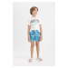 DEFACTO Boy's Patterned Swim Shorts