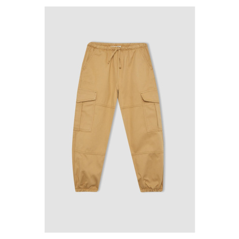 DEFACTO Girls' Parachute Cargo Cotton Trousers