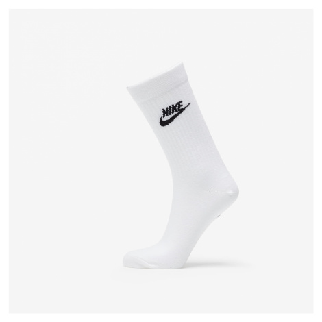 Nike Sportswear Everyday Essential Crew Socks 3-Pack White/ Black XL
