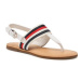 Tommy Hilfiger Sandále Flat Sandal Corporate FW0FW06988 Écru