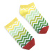 Banana Socks Unisex's Socks Short Green Stripes