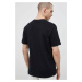 Bavlnené tričko New Balance MT31542BK-2BK, čierna farba, jednofarebné