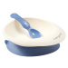 BabyOno Be Active Bowl with a Spoon jedálenská sada Blue 6 m+