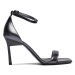 Calvin Klein Sandále Geo Stil Square Sandal 90-Pearl HW0HW01993 Čierna