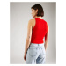 Calvin Klein Jeans Vyšívaný top  červená / čierna / biela