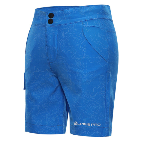 Alpine Pro Denielo Detské rýchloschnúci šortky KPAT211 brilliant blue