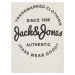 Jack & Jones Plus Mikina 'FOREST'  sivá melírovaná / čierna