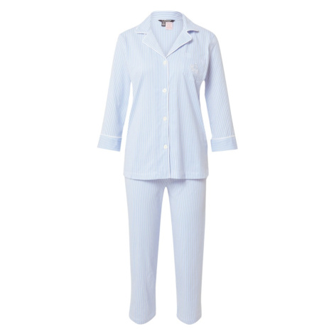 Lauren Ralph Lauren Pyžamo  svetlomodrá / biela