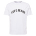 Pepe Jeans Tričko 'CLEMENT'  čierna / biela