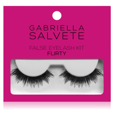 Gabriella Salvete False Eyelash Kit Flirty umelé mihalnice s lepidlom