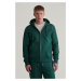 MIKINA GANT REG TONAL SHIELD FULL ZIP HOODIE TARTAN GREEN