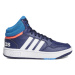 Chlapčenská rekreačná obuv ADIDAS Hoops 3.0 Mid K dark blue blue rush turbo