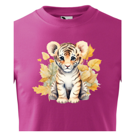 Detské tričko s potlačou roztomilého tigríka