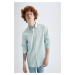 DEFACTO Slim Fit Long Sleeve 100 Cotton Shirt