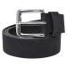 Belt made of imitation suede leather black/silver color