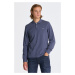 POLOKOŠEĽA GANT REG SHIELD LS PIQUE RUGGER DARK JEANSBLUE MELANGE