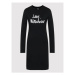 LOVE MOSCHINO Úpletové šaty W5C0002E 2288 Čierna Regular Fit