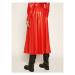 MSGM Kožená sukňa 2941MDD29P 207652 Červená Regular Fit
