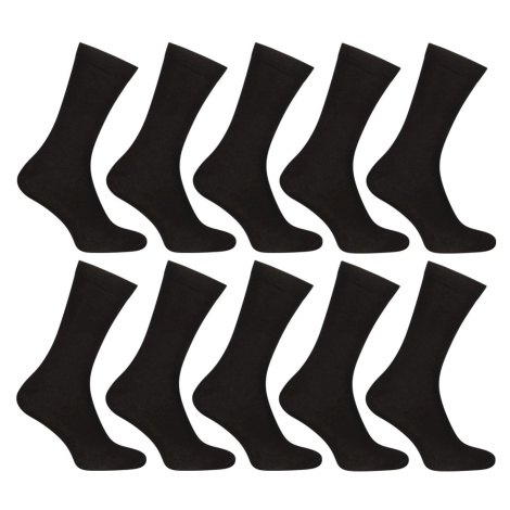 10PACK high bamboo black socks Nedeto