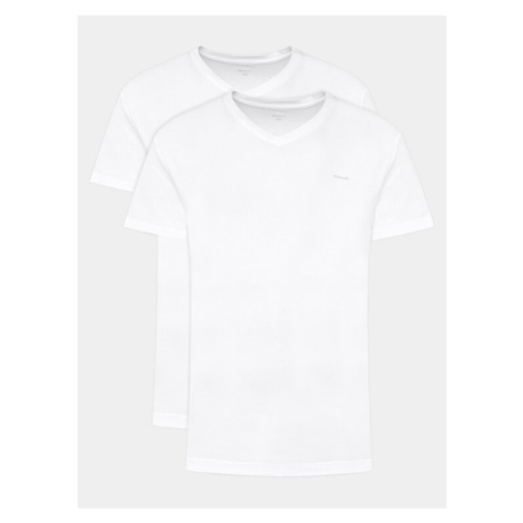Gant 2-dielna súprava tričiek 900002018 Biela Regular Fit