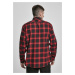 Pánska košeľa URBAN CLASSICS Oversized Checked Shirt blk/red