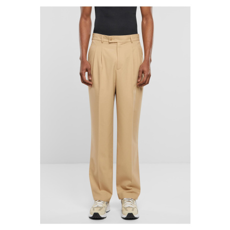 Pleated trousers - unionbeige Urban Classics