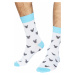 Modro-sivé vzorované ponožky Mickey Socks