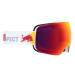 Lyžiarske okuliare RED BULL SPECT REIGN-04, white, brown with red mirror, CAT3, toric