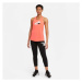 Nike DRI-FIT ELASTIKA Dámske tréningové tielko, oranžová, veľkosť