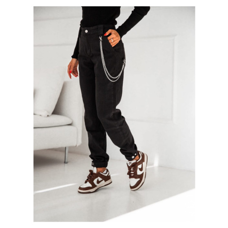 Black jeans with chain FASARDI