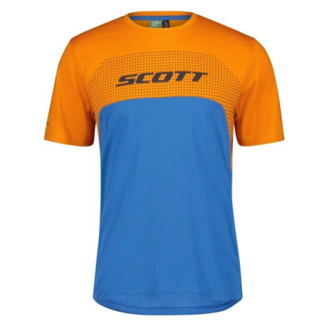 Scott TRAIL FLOW DRI SS Pánske cyklistické tričko, modrá, veľkosť