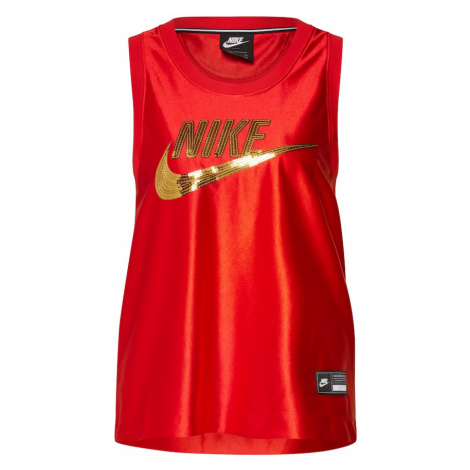 Nike Sportswear Top  zlatá / červená