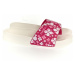 Dámske bielo-ružové šľapky MISCHA