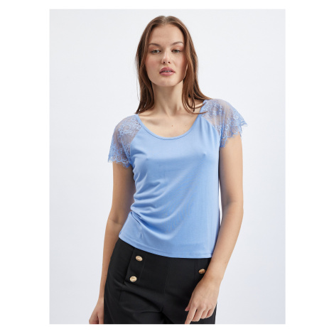 Dámske tričko Orsay Blue s čipkou - Ženy