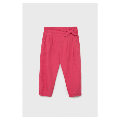 Detské nohavice Birba&Trybeyond ružová farba, jednofarebné