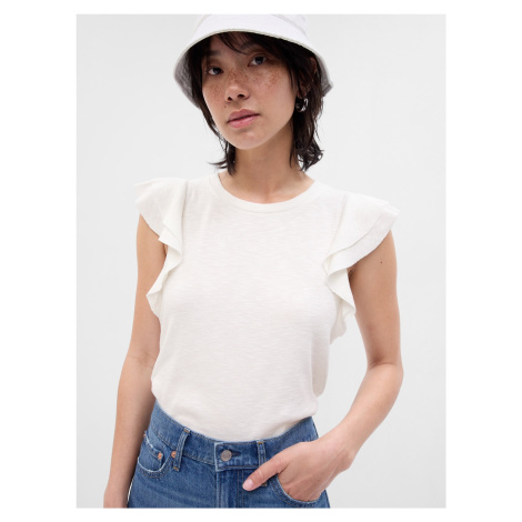 GAP T-shirt with ruffle sleeves - Women