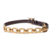 Pinko Dámsky opasok Love Day Macro Chain H2 Belt AI 22-23 PLT01 1H212X Y5H7 Hnedá