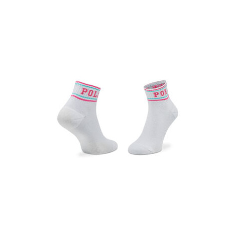 Polo Ralph Lauren Súprava 3 párov vysokých dámskych ponožiek 455873517002 Biela