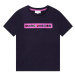 Detské bavlnené tričko Marc Jacobs čierna farba, s potlačou